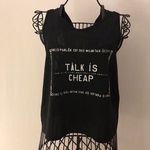 Forever 21 “Talk Is Cheap” Top Size M